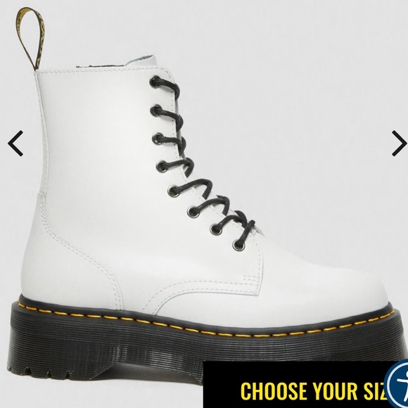 Doc martens white Jaydon size 7 - Picture 9 of 11
